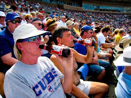 Don & Doug the Beer Drinker showing perfect form.