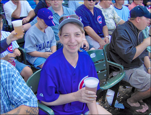 Casey hangin' at the game.