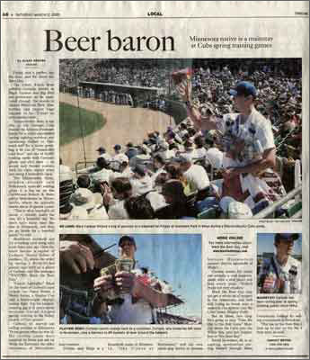Mark the Beer Guy, featured in the East Valley Tribune