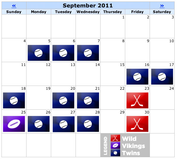 Calendar - September