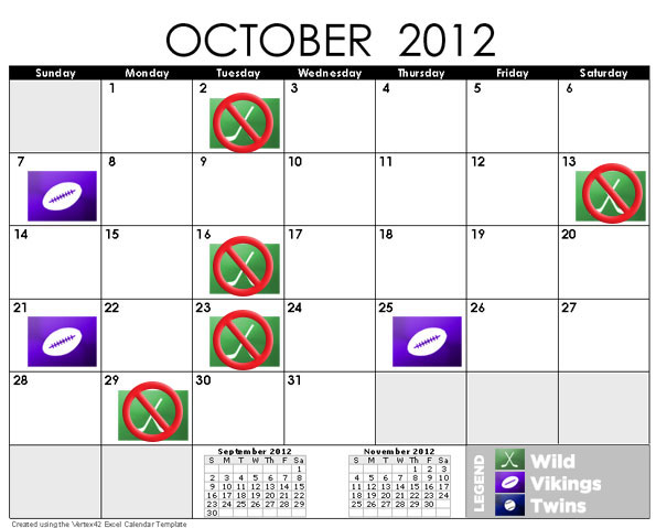 October Calendar