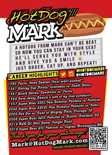 2018 Hot Dog Mark Card